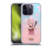 Head Case Designs Officially Licensed Naruto Shippuden Sakura Haruno Character Art Gel Case [Military Grade Protection] Compatible with Apple iPhone 14 Pro and Compatible with MagSafe