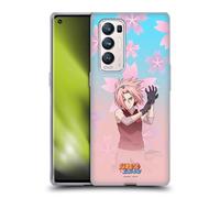 Head Case Designs Officially Licensed Naruto Shippuden Sakura Haruno Character Art Gel Case [Military Grade Protection] Compatible With Find X3 Neo / Reno5 Pro+ 5G