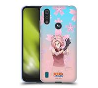 Head Case Designs Officially Licensed Naruto Shippuden Sakura Haruno Character Art Gel Case [Military Grade Protection] Compatible With Motorola Moto E6s (2020)