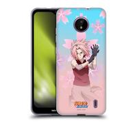 Head Case Designs Officially Licensed Naruto Shippuden Sakura Haruno Character Art Gel Case [Military Grade Protection] Compatible With Nokia C10 / C20