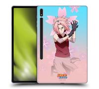 Head Case Designs Officially Licensed Naruto Shippuden Sakura Haruno Character Art Gel Case [Military Grade Protection] Compatible With Samsung Galaxy Tab S8 Plus