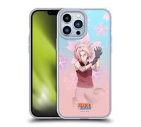 Head Case Designs Officially Licensed Naruto Shippuden Sakura Haruno Character Art Gel Case [Military Grade Protection] Compatible with Apple iPhone 13 Pro Max and Compatible with MagSafe