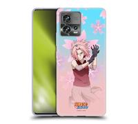 Head Case Designs Officially Licensed Naruto Shippuden Sakura Haruno Character Art Gel Case [Military Grade Protection] Compatible With Motorola Moto Edge 30 Fusion
