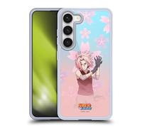 Head Case Designs Officially Licensed Naruto Shippuden Sakura Haruno Character Art Gel Case [Military Grade Protection] Compatible with Samsung Galaxy S23 5G and Compatible with MagSafe