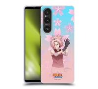 Head Case Designs Officially Licensed Naruto Shippuden Sakura Haruno Character Art Gel Case [Military Grade Protection] Compatible With Sony Xperia 1 V 5G