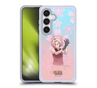 Head Case Designs Officially Licensed Naruto Shippuden Sakura Haruno Character Art Gel Case [Military Grade Protection] Compatible with Samsung Galaxy S24 5G and Compatible with MagSafe