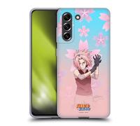 Head Case Designs Officially Licensed Naruto Shippuden Sakura Haruno Character Art Gel Case [Military Grade Protection] Compatible with Samsung Galaxy S21 FE 5G and Compatible with MagSafe