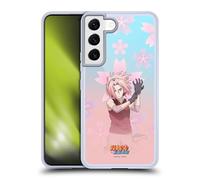 Head Case Designs Officially Licensed Naruto Shippuden Sakura Haruno Character Art Gel Case [Military Grade Protection] Compatible with Samsung Galaxy S22 5G and Compatible with MagSafe