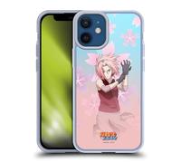 Head Case Designs Officially Licensed Naruto Shippuden Sakura Haruno Character Art Gel Case [Military Grade Protection] Compatible with Apple iPhone 12 Mini and Compatible with MagSafe