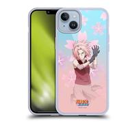 Head Case Designs Officially Licensed Naruto Shippuden Sakura Haruno Character Art Gel Case [Military Grade Protection] Compatible with Apple iPhone 14 Plus and Compatible with MagSafe
