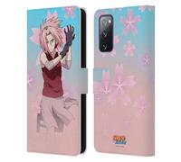 Head Case Designs Officially Licensed Naruto Shippuden Sakura Haruno Character Art Leather Wallet Case Compatible With Samsung Galaxy S20 FE / 5G