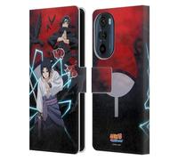 Head Case Designs Officially Licensed Naruto Shippuden Sasuke And Itachi Key Art Leather Wallet Case Compatible With Motorola Edge 30