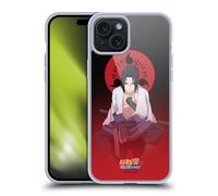 Head Case Designs Officially Licensed Naruto Shippuden Sasuke Uchiha Character Art Gel Case [Military Grade Protection] Compatible with Apple iPhone 15 Plus and Compatible with MagSafe