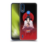 Head Case Designs Officially Licensed Naruto Shippuden Sasuke Uchiha Character Art Gel Case [Military Grade Protection] Compatible With Moto E7 Power/Moto E7i Power