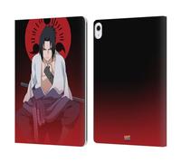 Head Case Designs Officially Licensed Naruto Shippuden Sasuke Uchiha Character Art Leather Wallet Case Compatible With Apple iPad Air 13 2024/2025