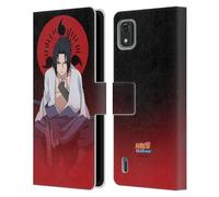 Head Case Designs Officially Licensed Naruto Shippuden Sasuke Uchiha Character Art Leather Wallet Case Compatible With Nokia C2 2nd Edition