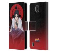 Head Case Designs Officially Licensed Naruto Shippuden Sasuke Uchiha Character Art Leather Wallet Case Compatible With Nokia C01 Plus/C1 2nd Edition
