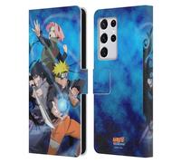 Head Case Designs Officially Licensed Naruto Shippuden Team 7 Key Art Leather Wallet Case Compatible With Samsung Galaxy S21 Ultra 5G
