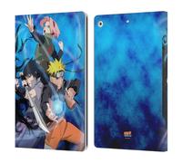 Head Case Designs Officially Licensed Naruto Shippuden Team 7 Key Art Leather Wallet Case Compatible With Apple iPad 10.2 2019/2020/2021