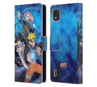 Head Case Designs Officially Licensed Naruto Shippuden Team 7 Key Art Leather Wallet Case Compatible With Nokia C2 2nd Edition