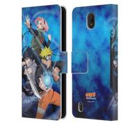Head Case Designs Officially Licensed Naruto Shippuden Team 7 Key Art Leather Wallet Case Compatible With Nokia C01 Plus/C1 2nd Edition