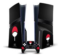 Head Case Designs Officially Licensed Naruto Shippuden Uchiha Clan Iconic Vinyl Sticker Gaming Skin Decal Cover Compatible With Sony PlayStation 5 PS5 Pro Disc Edition Console & DualSense Controller