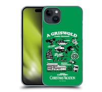 Head Case Designs Officially Licensed National Lampoon's Christmas Vacation Griswold Family Graphics Hard Back Case Compatible With Apple iPhone 15 Plus