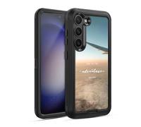 Head Case Designs Officially Licensed Nature Magick Airplane So The Adventure Begins Quote Ultra-Armoured Shockproof Case [Military Grade Protection] Compatible With Samsung Galaxy S23 5G