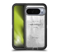 Head Case Designs Officially Licensed Nature Magick Black And White Forest So The Adventure Begins Quote Ultra-Armoured Shockproof Case [Military Grade] Compatible With Google Pixel 10 Pro XL