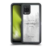 Head Case Designs Officially Licensed Nature Magick Black And White Forest So The Adventure Begins Quote Ultra-Armoured Shockproof Case [Military Grade] Compatible With Samsung Galaxy A12 (2020)