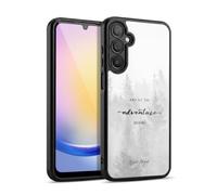 Head Case Designs Officially Licensed Nature Magick Black And White Forest So The Adventure Begins Quote Gel Armour Case [Military Grade Protection] Compatible With Samsung Galaxy A25 5G