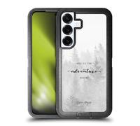 Head Case Designs Officially Licensed Nature Magick Black And White Forest So The Adventure Begins Quote Ultra-Armoured Shockproof Case [Military Grade Protection] Compatible With Samsung Galaxy S25+