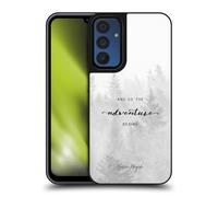 Head Case Designs Officially Licensed Nature Magick Black And White Forest So The Adventure Begins Quote Gel Armour Case [Military Grade Protection] Compatible With Samsung Galaxy A15