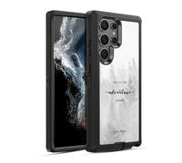 Head Case Designs Officially Licensed Nature Magick Black And White Forest So The Adventure Begins Quote Ultra-Armoured Shockproof Case [Military Grade] Compatible With Samsung Galaxy S22 Ultra 5G