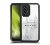 Head Case Designs Officially Licensed Nature Magick Black And White Forest So The Adventure Begins Quote Ultra-Armoured Shockproof Case [Military Grade Protection] Compatible With Galaxy A33 5G (2022)