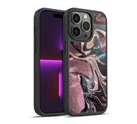 Head Case Designs Officially Licensed Nature Magick Bronze Luxe Gold Marble Metallic Gel Armour Case [Military Grade Protection] Compatible With Apple iPhone 14 Pro