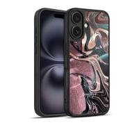 Head Case Designs Officially Licensed Nature Magick Bronze Luxe Gold Marble Metallic Gel Armour Case [Military Grade Protection] Compatible With Apple iPhone 16
