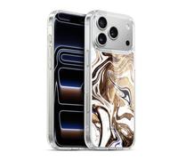 Head Case Designs Officially Licensed Nature Magick Coffee Luxe Gold Marble Metallic Gel Case [Military Grade Protection] Compatible with Apple iPhone 17 Pro Max and Compatible with MagSafe