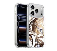 Head Case Designs Officially Licensed Nature Magick Coffee Luxe Gold Marble Metallic Gel Case [Military Grade Protection] Compatible with Apple iPhone 17 Pro and Compatible with MagSafe