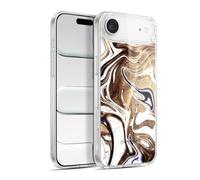 Head Case Designs Officially Licensed Nature Magick Coffee Luxe Gold Marble Metallic Gel Case [Military Grade Protection] Compatible with Apple iPhone 17 Air and Compatible with MagSafe