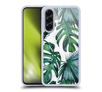Head Case Designs Officially Licensed Nature Magick Green Tropics Tropical Palm Leaves On Marble Gel Case [Military Grade Protection] Compatible With Samsung Galaxy A56 5G