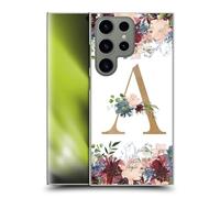 Head Case Designs Officially Licensed Nature Magick Letter A Flowers Monogram Floral Gold Hard Back Case Compatible With Samsung Galaxy S24 Ultra 5G