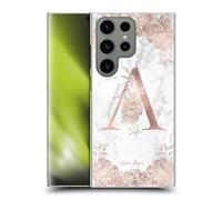 Head Case Designs Officially Licensed Nature Magick Letter A Rose Gold Marble Monogram Hard Back Case Compatible With Samsung Galaxy S24 Ultra 5G