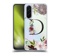 Head Case Designs Officially Licensed Nature Magick Letter D Floral Black Monogram 1 Gel Case [Military Grade Protection] Compatible With Samsung Galaxy A36 5G