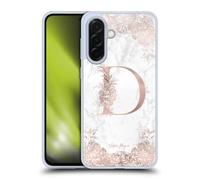 Head Case Designs Officially Licensed Nature Magick Letter D Rose Gold Marble Monogram Gel Case [Military Grade Protection] Compatible With Samsung Galaxy A36 5G