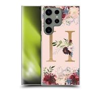 Head Case Designs Officially Licensed Nature Magick Letter H Flowers Monogram Rose Gold 1 Hard Back Case Compatible With Samsung Galaxy S24 Ultra 5G