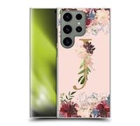 Head Case Designs Officially Licensed Nature Magick Letter J Flowers Monogram Rose Gold 1 Hard Back Case Compatible With Samsung Galaxy S24 Ultra 5G