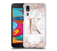 Head Case Designs Officially Licensed Nature Magick Letter K Rose Gold Marble Monogram Hard Back Case Compatible With Samsung Galaxy A2 Core (2019)