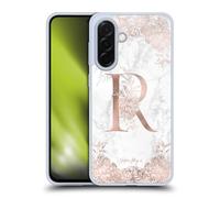 Head Case Designs Officially Licensed Nature Magick Letter R Rose Gold Marble Monogram 2 Gel Case [Military Grade Protection] Compatible With Samsung Galaxy A36 5G