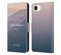 Head Case Designs Officially Licensed Nature Magick Mountains So The Adventure Begins Quote Leather Wallet Case Compatible With Apple iPhone 16e